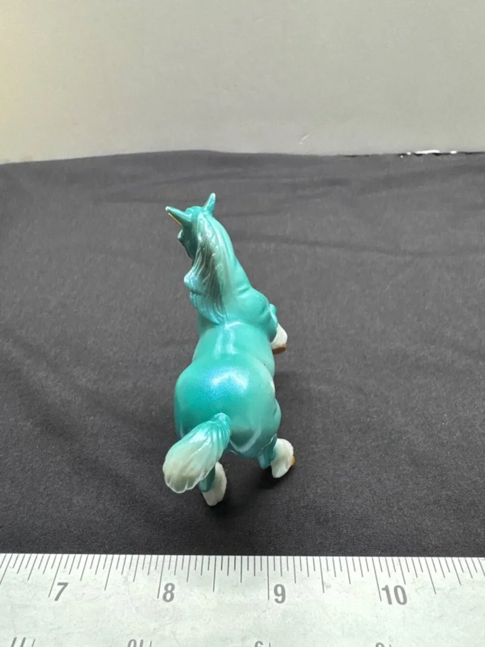 Breyer Stablemates Unicorn Crazy Surprise Series 2 Clydesdale Mold Glossy Teal F